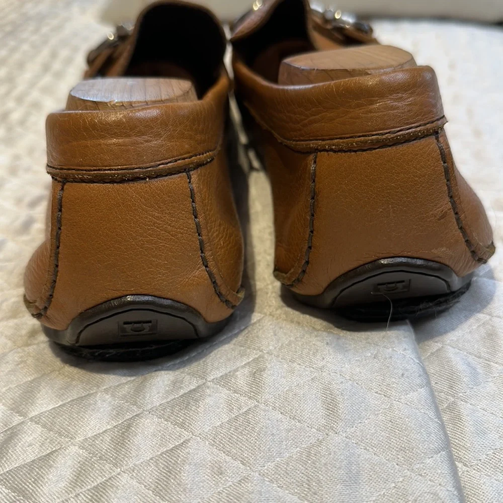 Salvatore Ferragamo Men's Leather Bit Loafers in Cognac Brown